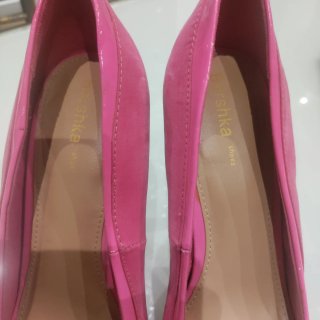 Zapatos tacón Bershka rosa T.38