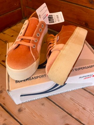 Superga donna oro/rosa nuove con cartellino