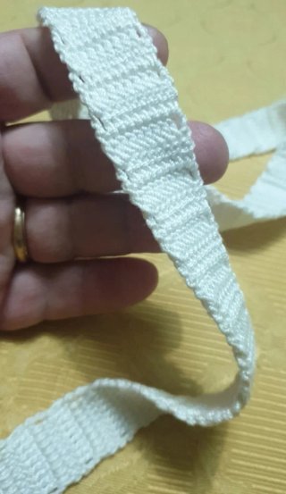 Porta cellulare bianco in tessuto