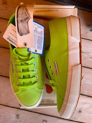Superga nuove rosa metallizzato con cartellino