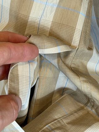 Camisa H&M Atelier XL Beige Cuadros