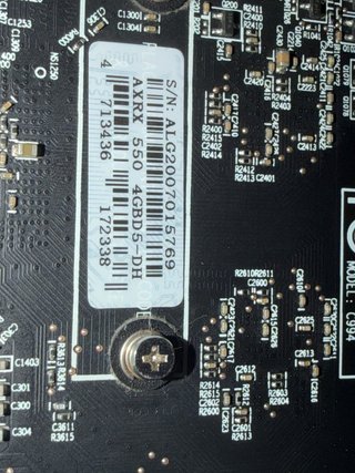 AMD RX 550 PowerColor GPU