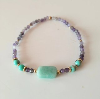 Pulsera elástica bolitas pequeñas. Por unidad 15€