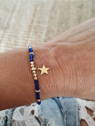 Pulsera elástica bolitas pequeñas. Por unidad 15€