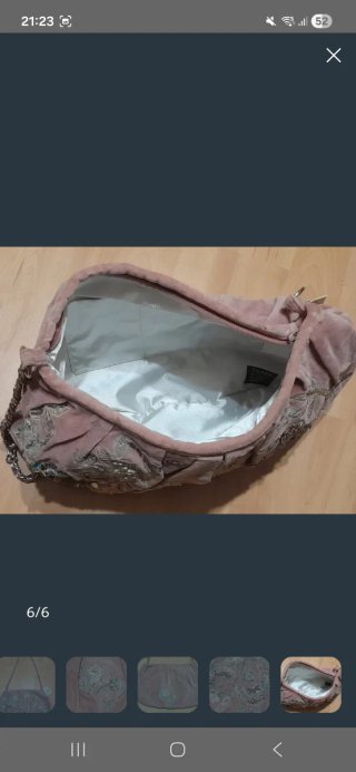 Bolso fiesta Accessorize terciopelo rosa