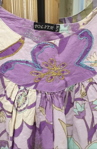 Vestido Boho Estampado Floral Polita Talla S-M