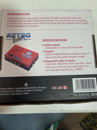 RetroScaler 2X A/V Converter Nuevo