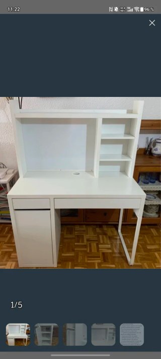Escritorio juvenil blanco Ikea
