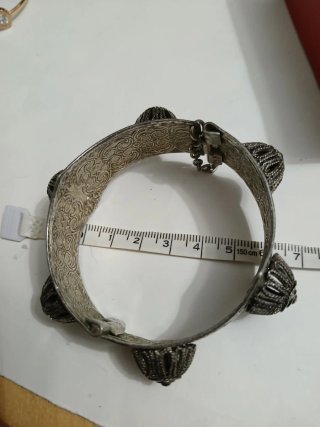 Bracciale etnico vintage argento