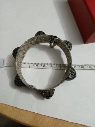 Bracciale etnico vintage argento