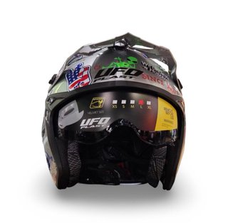 Casco Moto UFO Plast Sheratan Gris