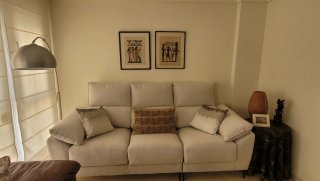 Sofá de 3 plazas beige
