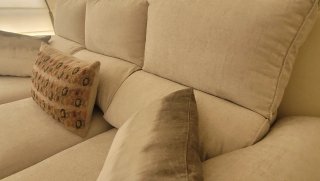 Sofá de 3 plazas beige