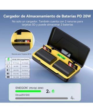 Cargador Rápido Batería LP-E6/LP-E6N