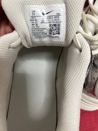 Deportivo Nike Plata y Blanco