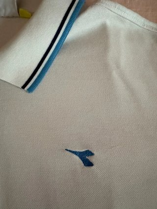 Polo Diadora Uomo XXL Bianca Manica Corta