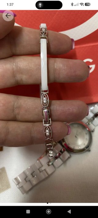 Pulsera Plata, Circonita y Cerámica Blanca Sunligh