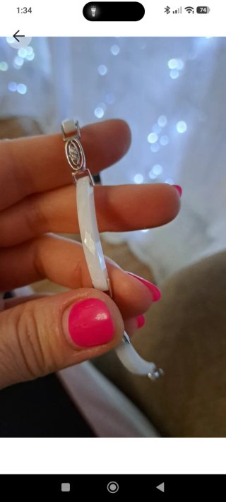 Pulsera Plata, Circonita y Cerámica Blanca Sunligh