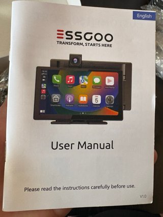Pantalla Portátil ESSGOO CarPlay Android Auto