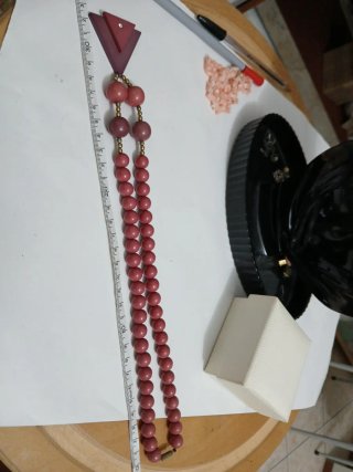 Collana vintage  anni '80 sfere acrilico