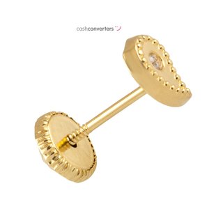 pendientes oro 18k con piedra