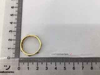 anillo oro 18k con piedra con amatista