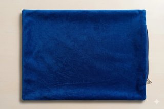 Cama para perro azul y marrón/beige