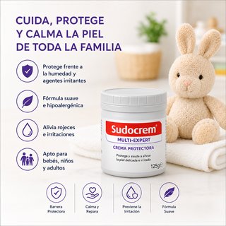 Sudocrem Crema Protectora 125g | Crema para Bebés