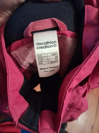 Abrigo impermeable Quechua rojo Talla XS