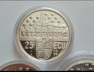 3 Medallas Plata 25 ECU Colección