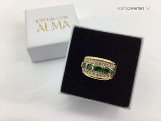 anillo oro 18k con piedra