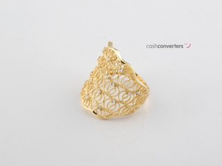 anillo oro 18k con piedra con circonita