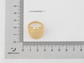 anillo oro 18k con piedra con circonita