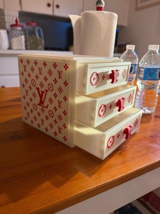 Mini Cassettiera Organizer Louis Vuitton Rossa
