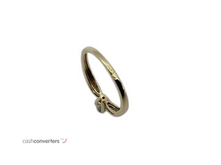 anillo oro 18k con piedra con diamante