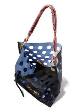 Bolso shopper troquelado azul marino - ByL