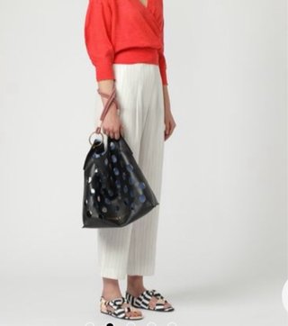 Bolso shopper troquelado azul marino - ByL