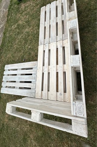 Conjunto Jardín Chill-Out L EPAL Madera Blanca