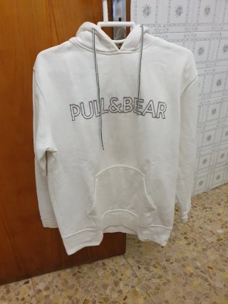 Sudadera Pull&Bear Blanca Talla S