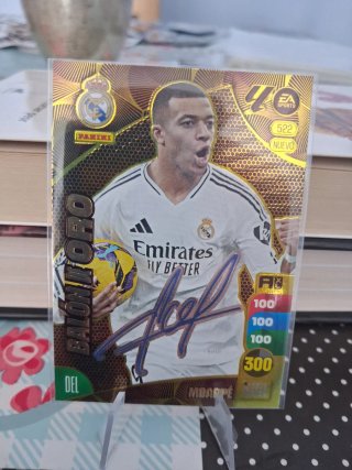 Carta Mbappé Balón de Oro Panini