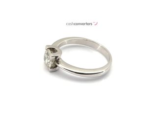 sortija oro 18k con piedra con diamante