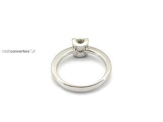 sortija oro 18k con piedra con diamante