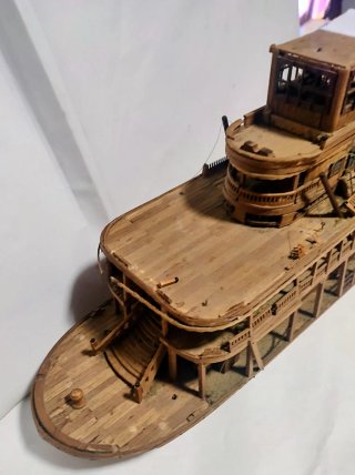 Escultura Barco Mississippi a Escala