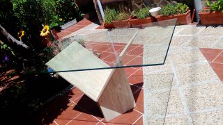 Mesa Comedor Cristal y Travertino 180cm