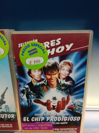 9 peliculas VHS, actores de hoy; Superman, El chip Prodigioso, Hirtman, Atmosfera cero y mas