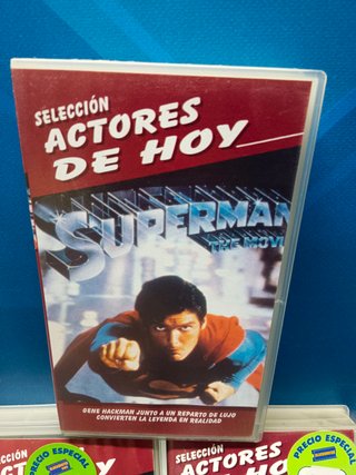9 peliculas VHS, actores de hoy; Superman, El chip Prodigioso, Hirtman, Atmosfera cero y mas