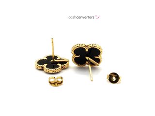 pendientes oro 18k con piedra con onix