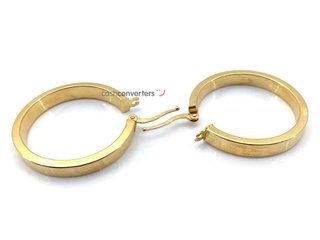 argollas oro 18k