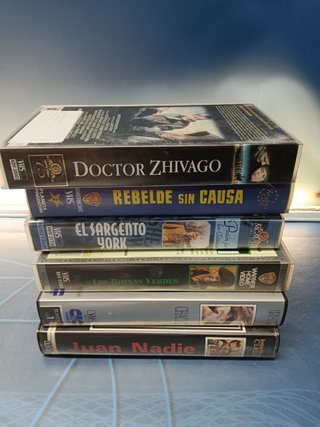 PELÍCULAS 9 VHS, pack películas clasicas