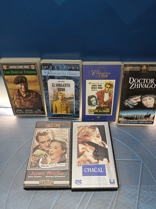 PELÍCULAS 9 VHS, pack películas clasicas